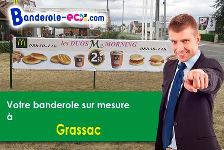 A Grassac (Charente/16380) impression de banderole publicitaire