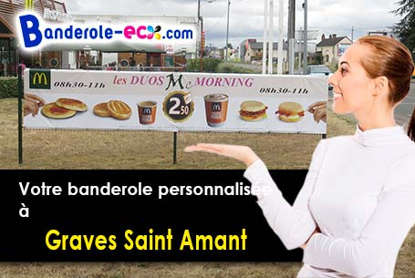 Recevez votre banderole personnalisée à Graves-Saint-Amant (Charente/16120)