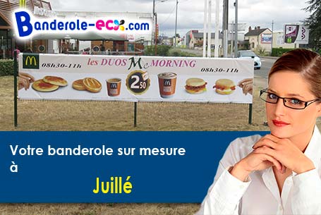 Recevez votre banderole publicitaire à Juillé (Charente/16230)