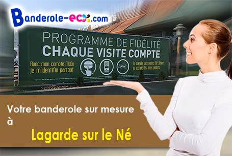 A Lagarde-sur-le-Né (Charente/16300) recevez votre banderole personnalisée