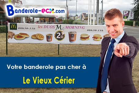 A Le Vieux-Cérier (Charente/16350) impression de banderole publicitaire