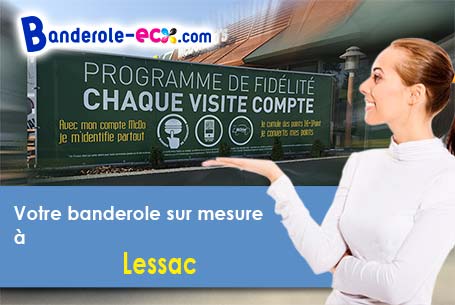 A Lessac (Charente/16500) recevez votre banderole pas cher