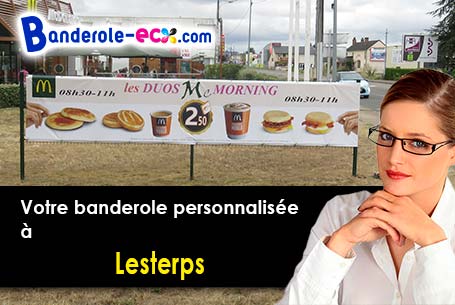 A Lesterps (Charente/16420) recevez votre banderole publicitaire