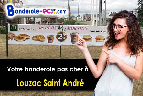 Impression de banderole publicitaire à Louzac-Saint-André (Charente/16100)