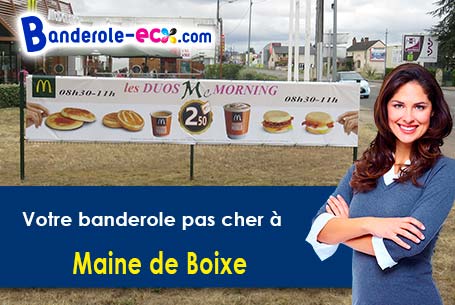 Recevez votre banderole personnalisée à Maine-de-Boixe (Charente/16230)