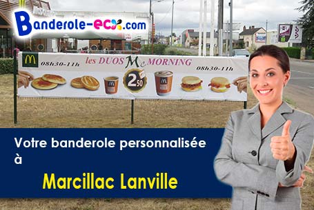 A Marcillac-Lanville (Charente/16140) impression de banderole pas cher