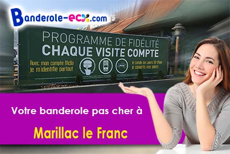 A Marillac-le-Franc (Charente/16110) impression de banderole publicitaire