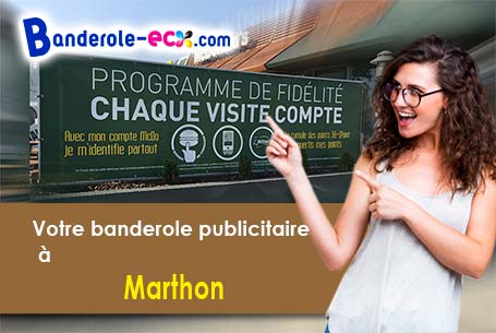 Recevez votre banderole personnalisée à Marthon (Charente/16380)