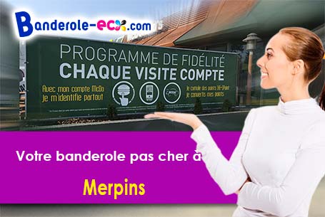 A Merpins (Charente/16100) recevez votre banderole personnalisée