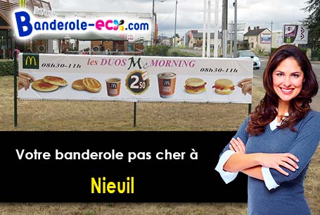 Recevez votre banderole pas cher à Nieuil (Charente/16270)