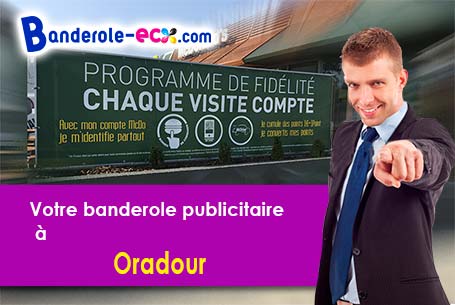 A Oradour (Charente/16140) recevez votre banderole personnalisée