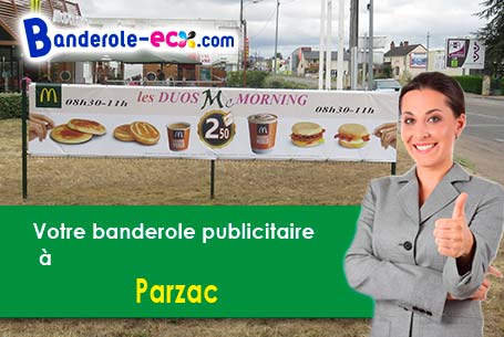 Recevez votre banderole personnalisée à Parzac (Charente/16450)