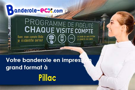 A Pillac (Charente/16390) impression de banderole publicitaire