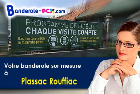 Recevez votre banderole pas cher à Plassac-Rouffiac (Charente/16250)