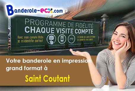 Recevez votre banderole publicitaire à Saint-Coutant (Charente/16350)