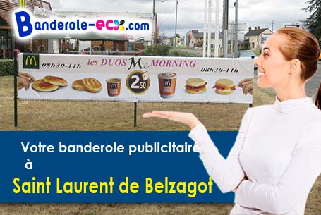 Impression de banderole publicitaire à Saint-Laurent-de-Belzagot (Charente/16190)