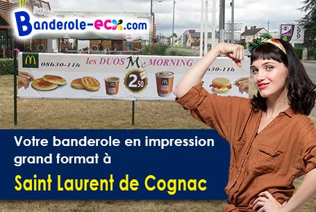 A Saint-Laurent-de-Cognac (Charente/16100) impression de banderole publicitaire