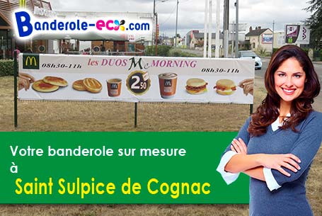 Recevez votre banderole publicitaire à Saint-Sulpice-de-Cognac (Charente/16370)
