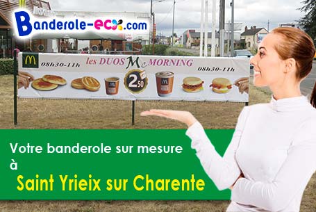 A Saint-Yrieix-sur-Charente (Charente/16710) recevez votre banderole publicitaire