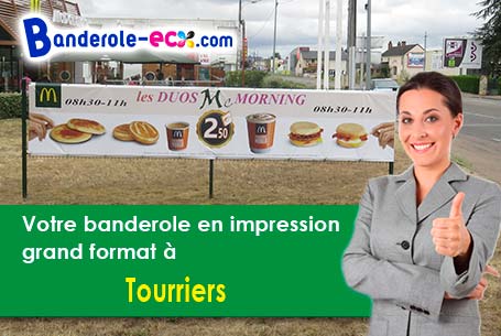 A Tourriers (Charente/16560) recevez votre banderole pas cher