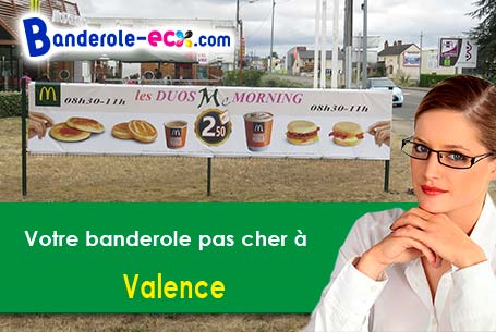 Recevez votre banderole personnalisée à Valence (Charente/16460)