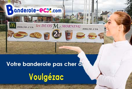 A Voulgézac (Charente/16250) recevez votre banderole personnalisée