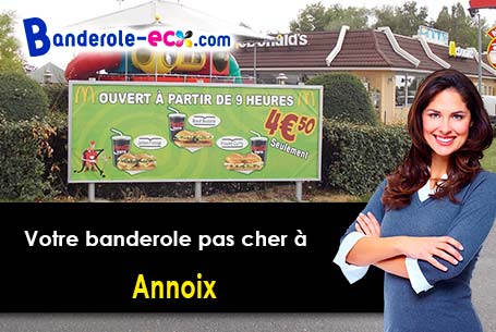 Recevez votre banderole pas cher à Annoix (Cher/18340)