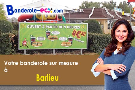 Recevez votre banderole publicitaire à Barlieu (Cher/18260)