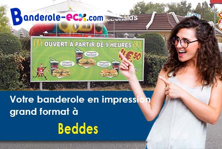 A Beddes (Cher/18370) recevez votre banderole pas cher