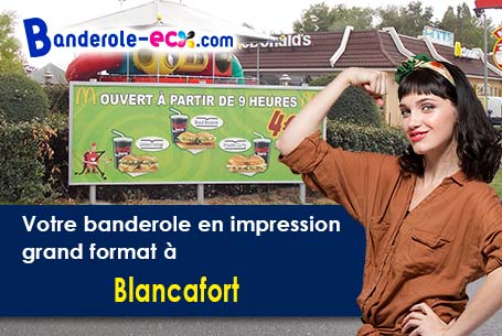 A Blancafort (Cher/18410) impression de banderole publicitaire