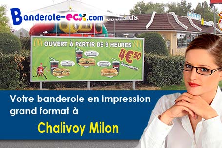 Impression de banderole publicitaire à Chalivoy-Milon (Cher/18130)