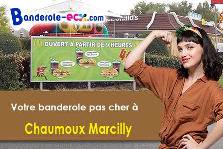 A Chaumoux-Marcilly (Cher/18140) recevez votre banderole publicitaire
