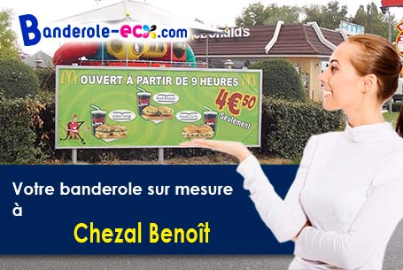 A Chezal-Benoît (Cher/18160) recevez votre banderole pas cher