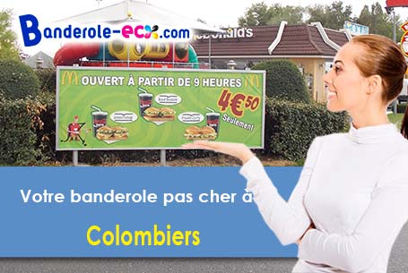 A Colombiers (Cher/18200) recevez votre banderole publicitaire