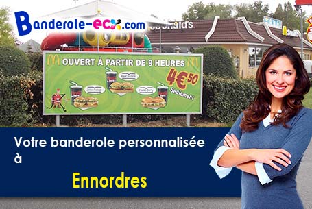 A Ennordres (Cher/18380) recevez votre banderole publicitaire