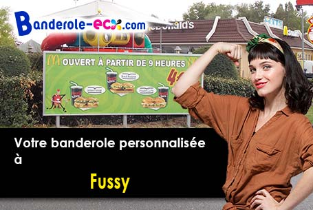 Recevez votre banderole pas cher à Fussy (Cher/18110)