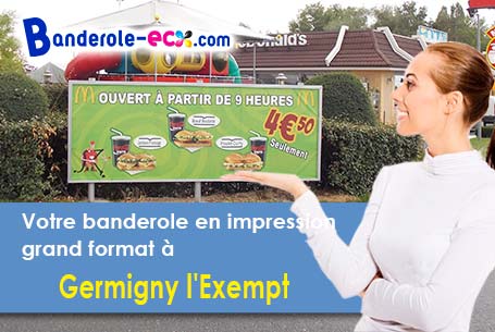 A Germigny-l'Exempt (Cher/18150) impression de banderole personnalisée