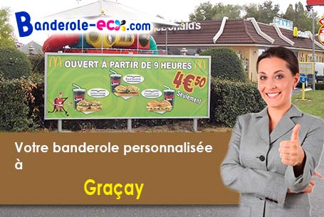 A Graçay (Cher/18310) impression de banderole publicitaire