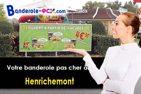 A Henrichemont (Cher/18250) recevez votre banderole pas cher