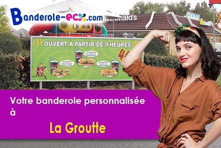Recevez votre banderole publicitaire à La Groutte (Cher/18200)