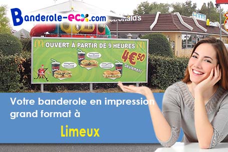 Recevez votre banderole publicitaire à Limeux (Cher/18120)