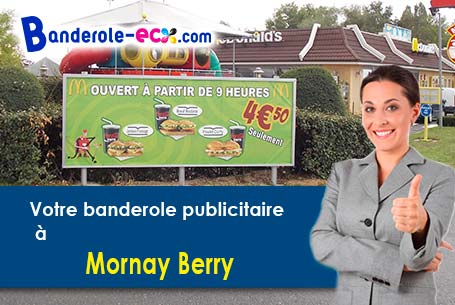 Recevez votre banderole pas cher à Mornay-Berry (Cher/18350)