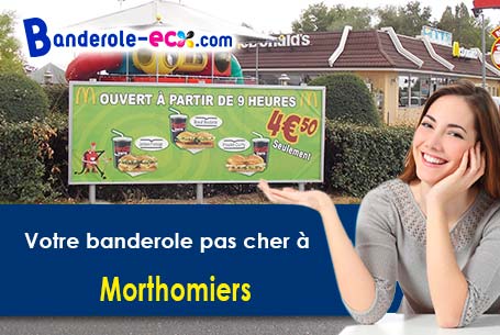 A Morthomiers (Cher/18570) impression de banderole publicitaire