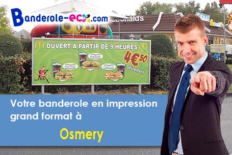 Recevez votre banderole personnalisée à Osmery (Cher/18130)