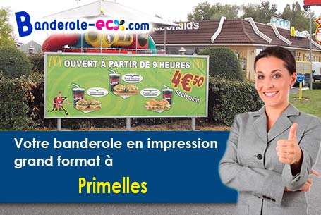 A Primelles (Cher/18400) recevez votre banderole publicitaire