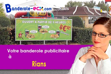 A Rians (Cher/18220) impression de banderole pas cher