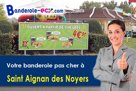 Impression de banderole publicitaire à Saint-Aignan-des-Noyers (Cher/18600)