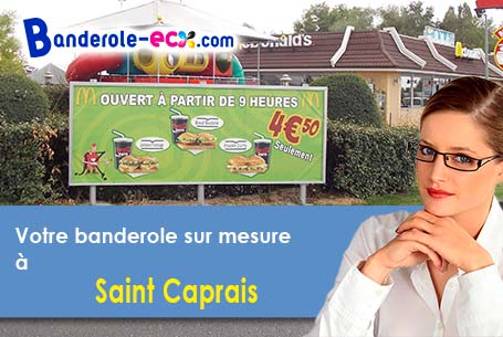 Recevez votre banderole publicitaire à Saint-Caprais (Cher/18400)