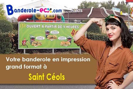 A Saint-Céols (Cher/18220) impression de banderole personnalisée