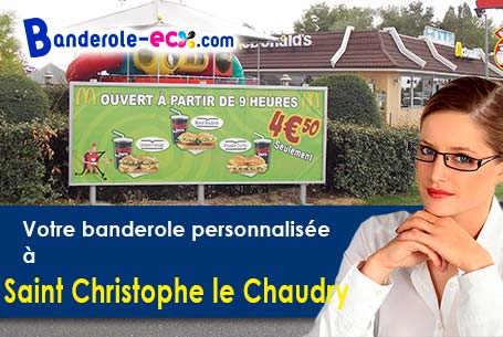 A Saint-Christophe-le-Chaudry (Cher/18270) recevez votre banderole pas cher